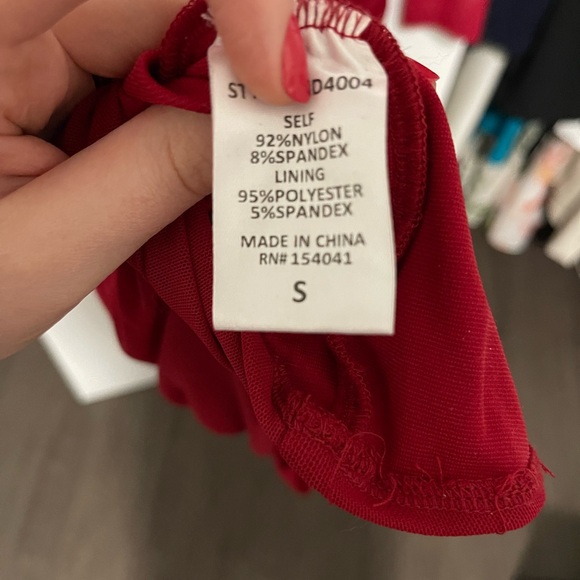 Room Service Red Mini Dress - Picture 5 of 5